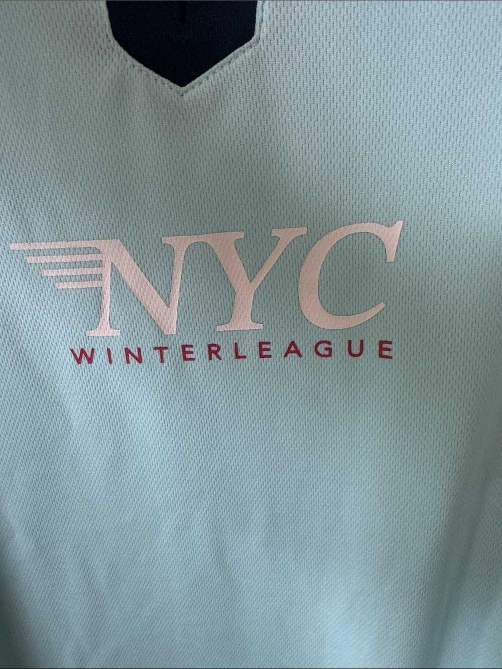 Xersion  NYC Winterleague Aqua Athletic long sleeve Jersey